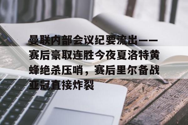 ng28-关于曼联内部会议纪要流出——赛后豪取连胜今夜夏洛特黄蜂绝杀压哨，赛后里尔备战亚冠直接炸裂的信息